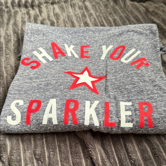 Gray Graphic Tee with Red Accents - Picture 5 of 5